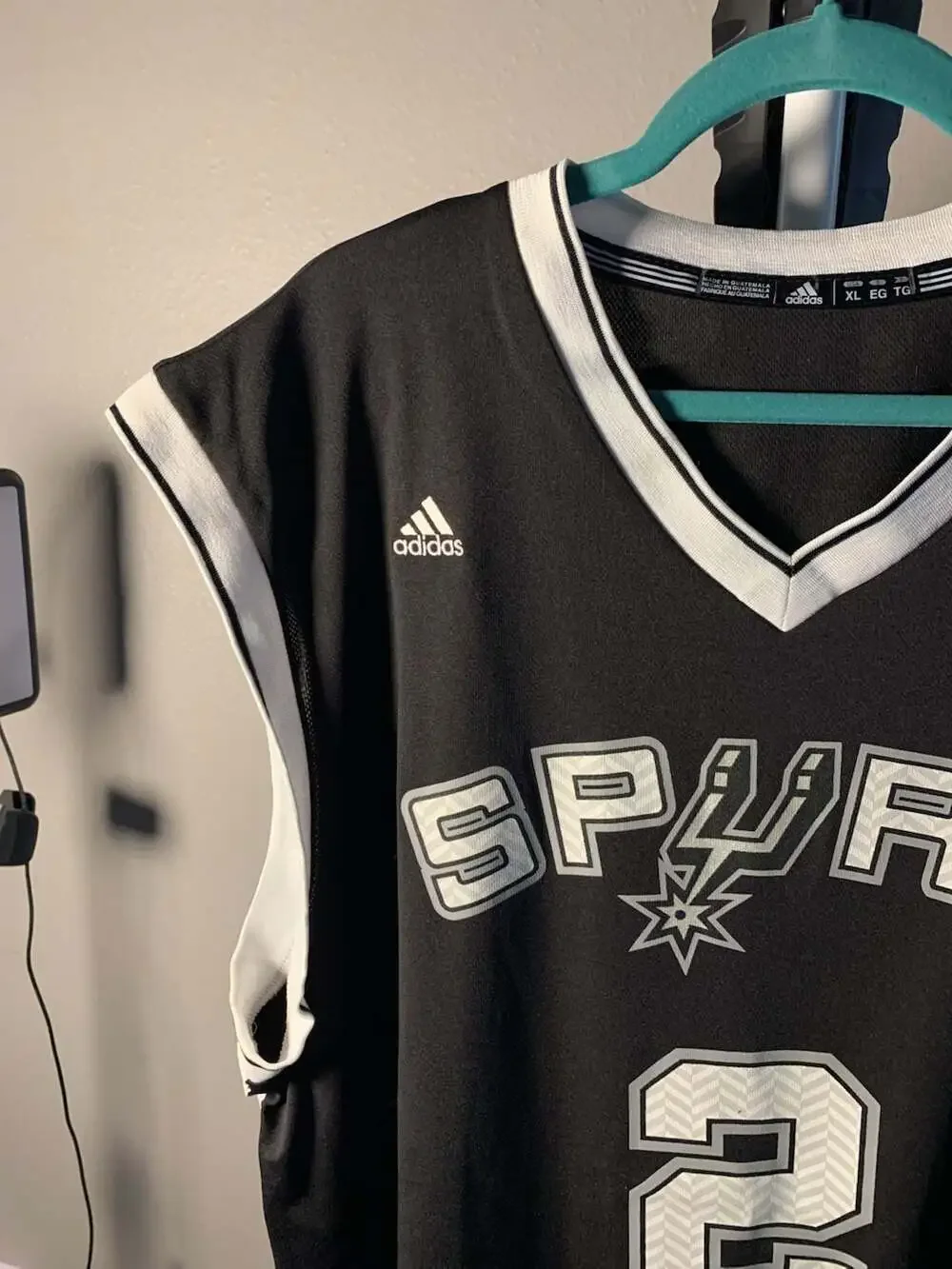 Adidas NBA San Antonio Spurs Kawhi Leonard #2 Black Jersey Men's Size XL